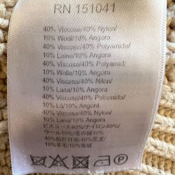 CAARA Day By Day Sweater - Size S - Cream Knit - Boat Neck - Long Sleeves - Picture 6 of 6